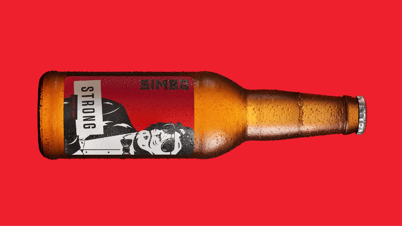 Simba Strong Beer Alcohol Percentage - 8% ABV