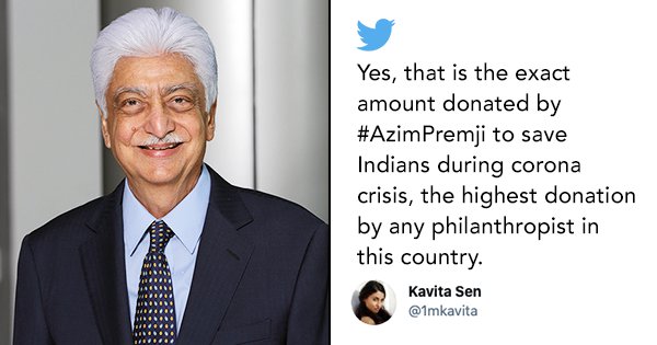 Twitter Is Hailing Azim Premji For His Contribution To Fight COVID