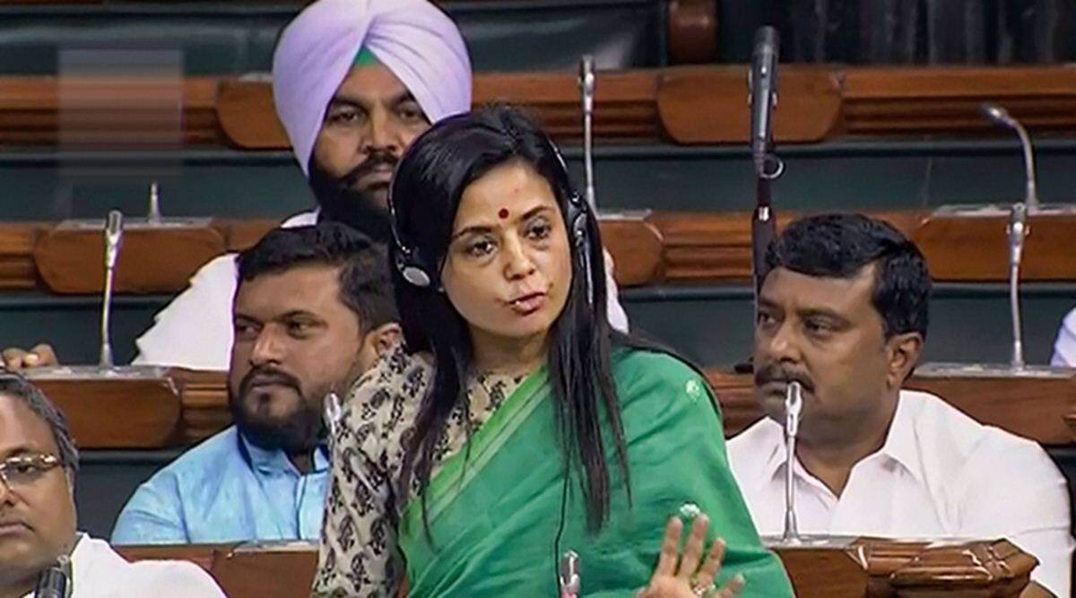 Trinamool's Mahua Moitra's 'wearing bright pink-green saree' jibe at Sansad  TV - India Today