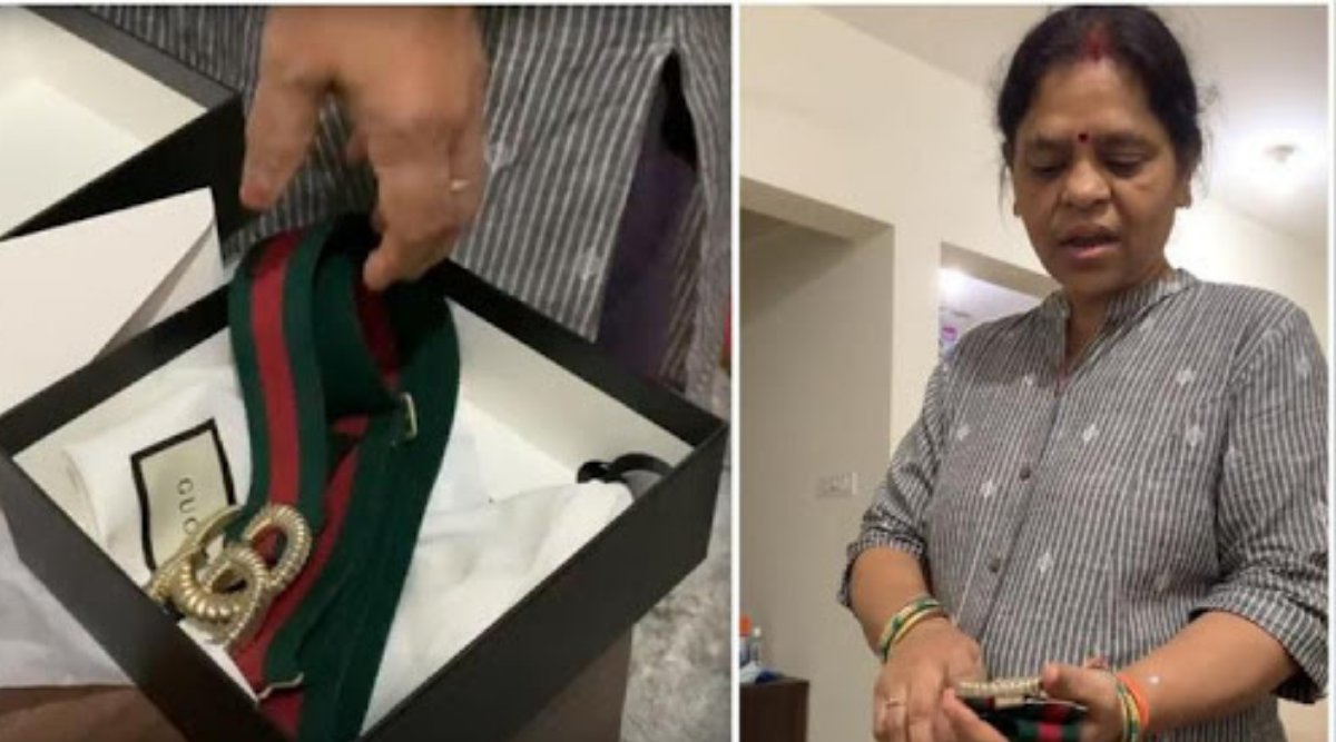 Trending: Daughter buys Gucci belt worth Rs 35k, her mom says, Ye to Rs 150  pe bikta hai - Watch, Buzz News