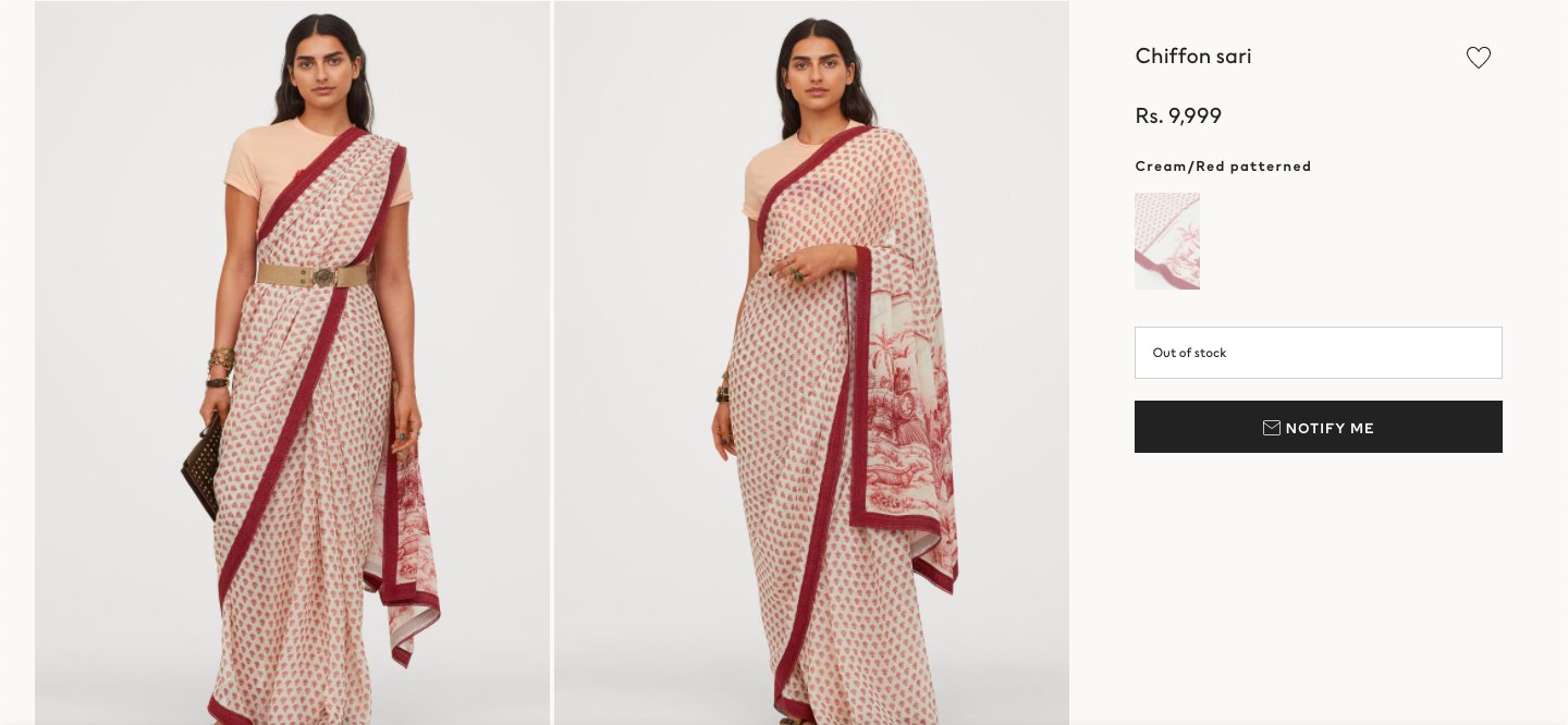 Swedish apparel retailer H&M has announced its global collaboration with  Indian fashion designer brand Sabyasachi, taking India's rich… | Instagram