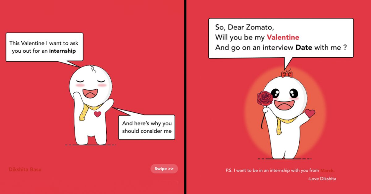 This student’s creative valentine’s day pitch for zomato has caught the attention of the ceo - scoopwhoop