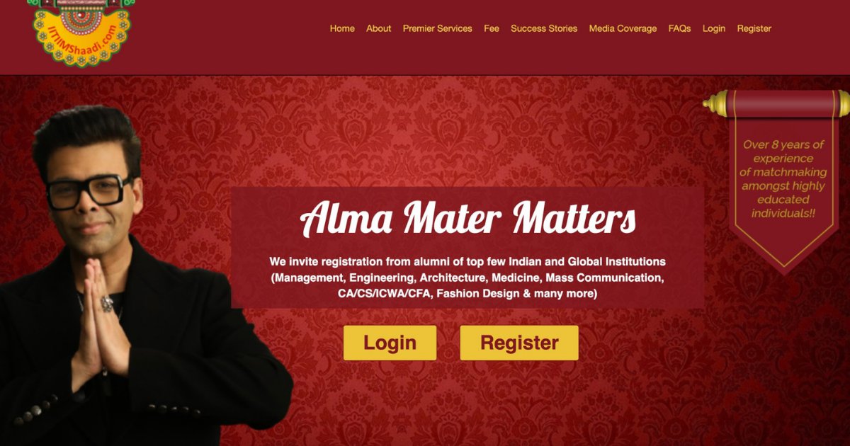 Karan johar gets brutally trolled for promoting matrimonial site for ‘highly educated’ people - scoopwhoop