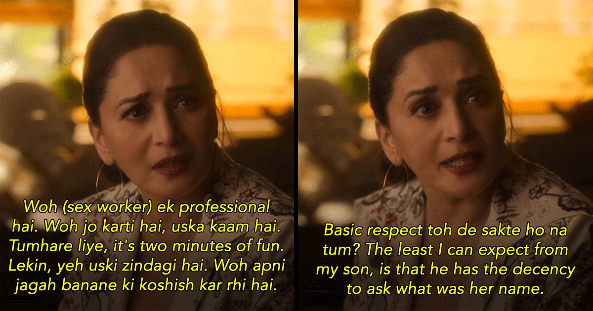 Madhuri Dixit Photo Sex - This Fame Game Scene Where Madhuri Schools Her Son On Respecting Sex  Workers Is An Important Lesson