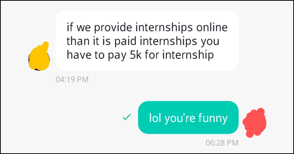 This CEO Asking His Intern To Pay ₹5000 To Get A Paid Internship Is The