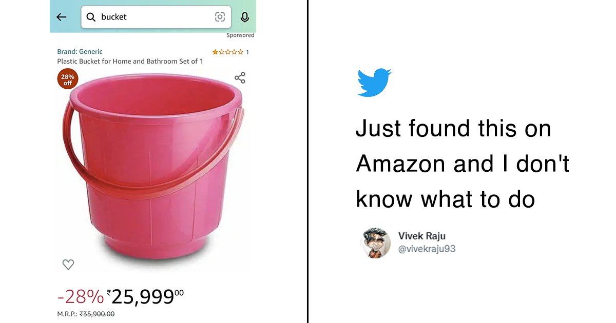 This Red Plastic Bucket Costs ₹25,999 & Twitter's Like Lota Bhi De Dete