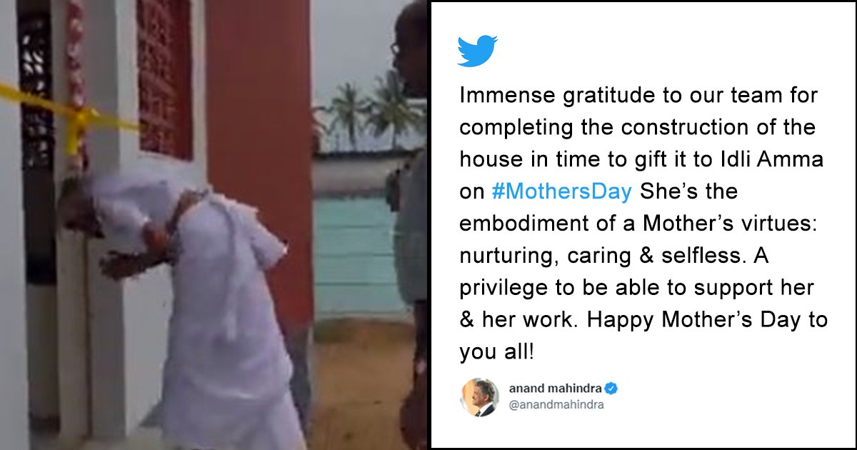 Anand Mahindra Ts A House To Idli Amma On Mothers Day 9756