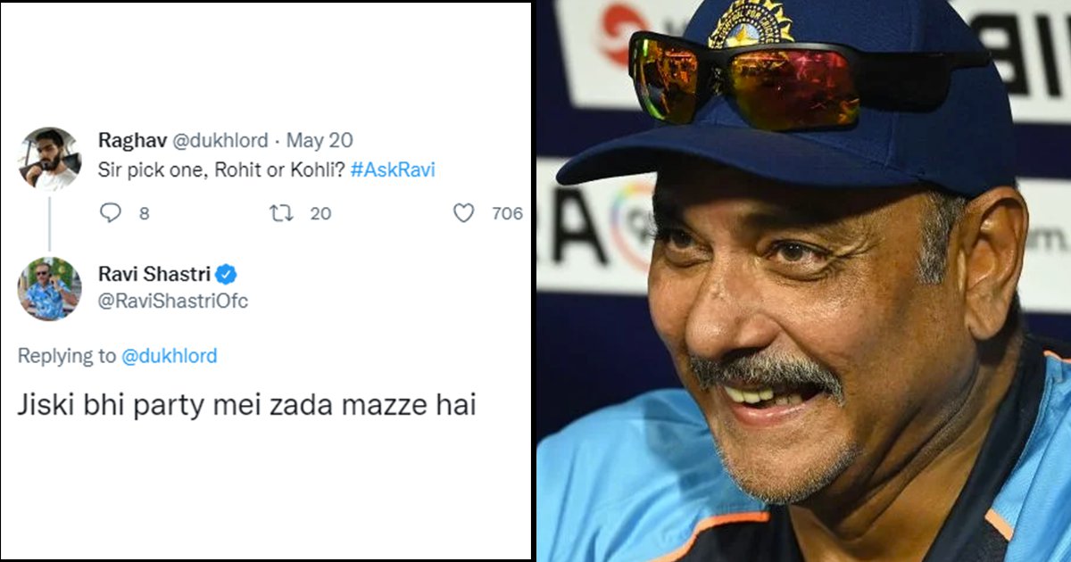 Ravi Shastri's Twitter AMA Proves He's Finally Become The Meme Everyone  Thought He Was