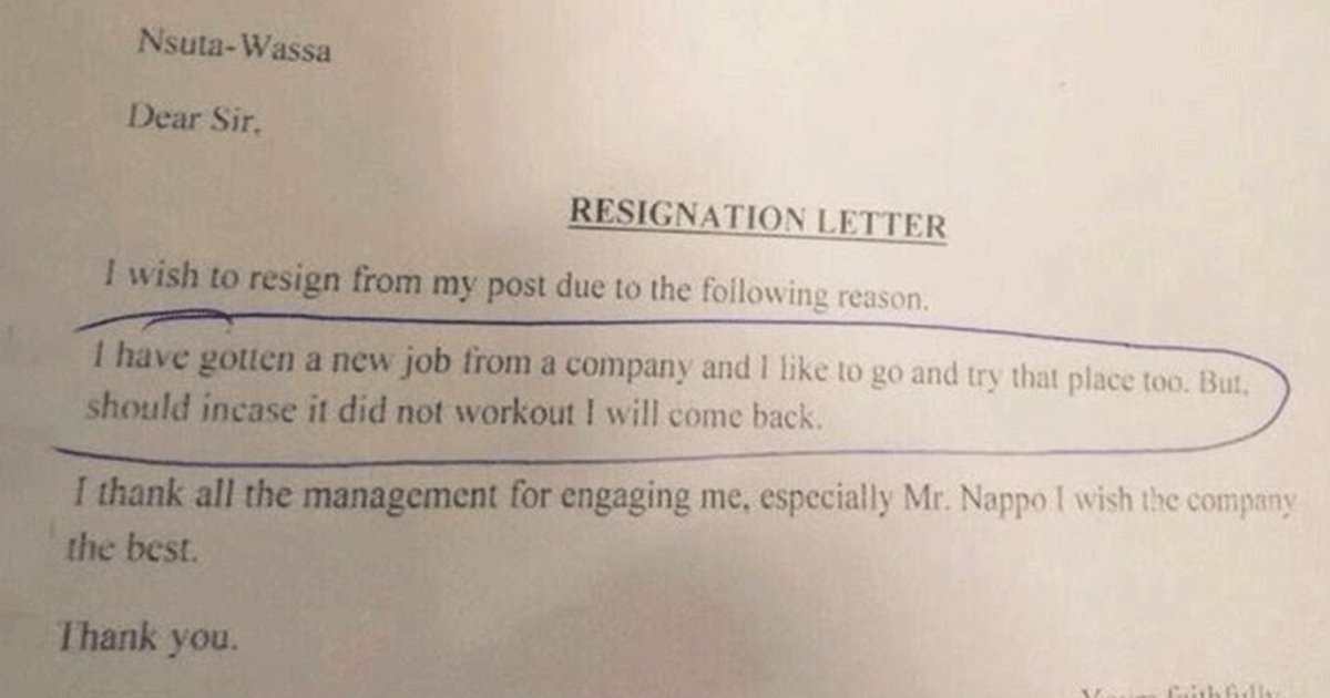 23 Honest Resignation Letters Where People Truly Poured Their Hearts Out