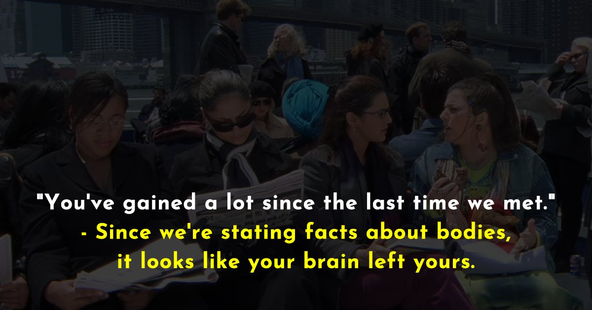 15 savage comebacks to fat-shaming you can serve to ‘well-meaning’ relatives & friends - scoopwhoop