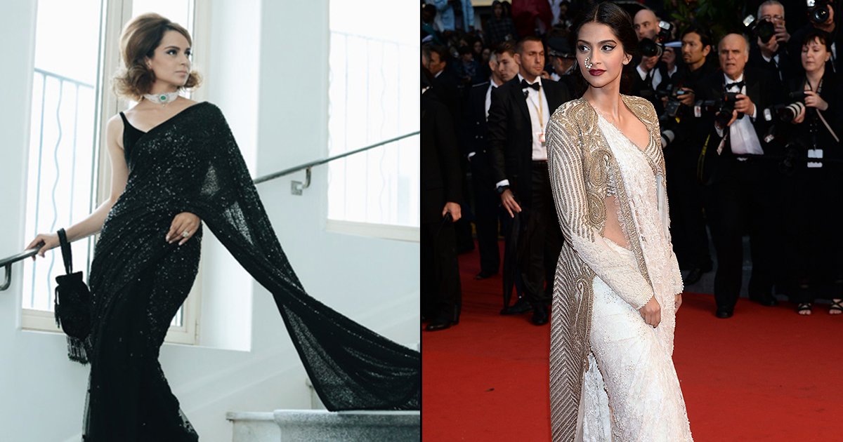 Froma Deepika To Sonam Kapoor, 13 Celebrities Who Wore Saree On  International Red Carpet