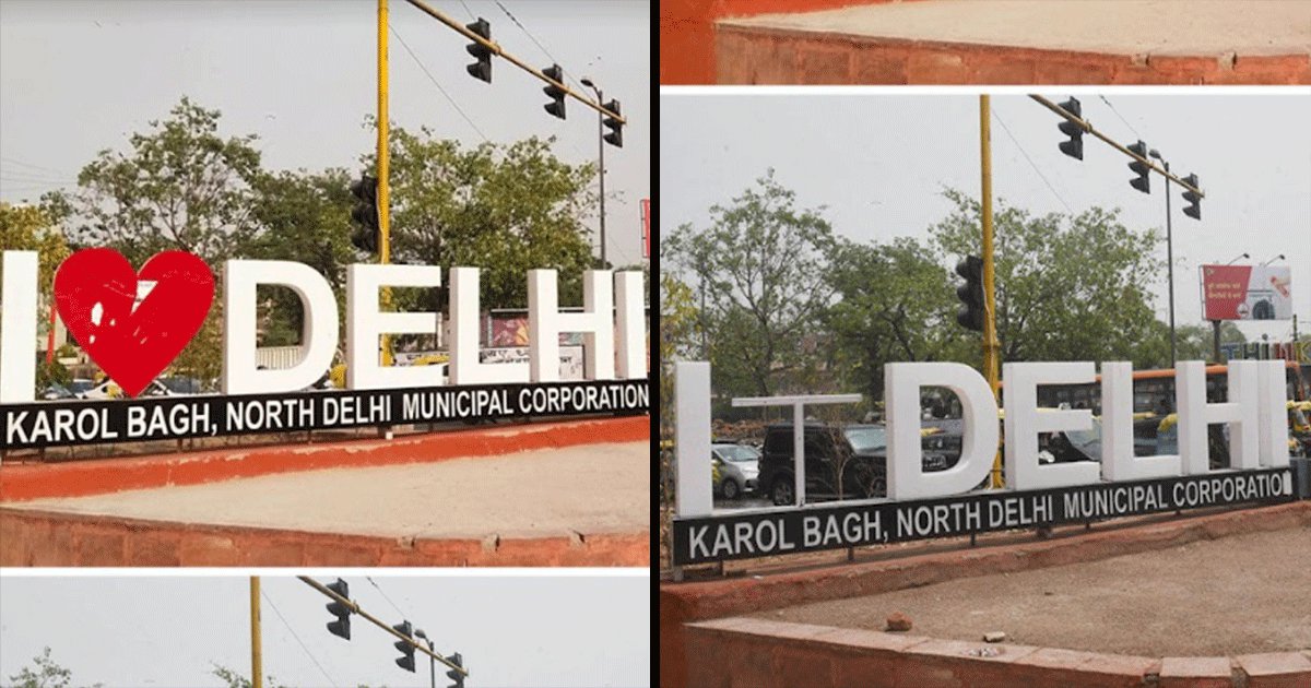 Someone Stole The Heart From Karol Bagh Point & Netizens Want To Know