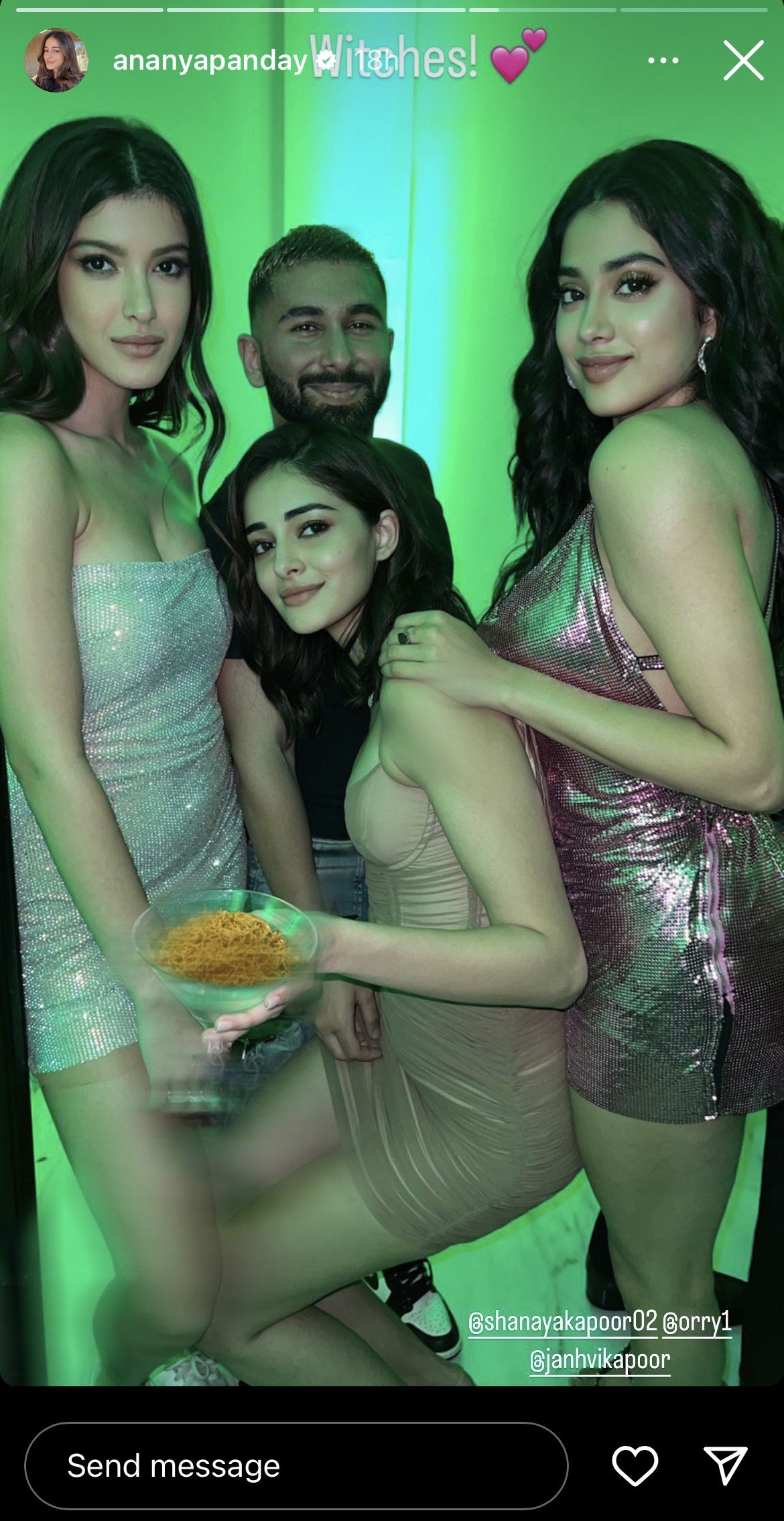 Ananya Pandey Sex Xxx - Wait, Did Ananya Pandey Photoshop Aloo Bhujiya Onto Her Drink? First Of  All, Why Aloo Bhujiya?