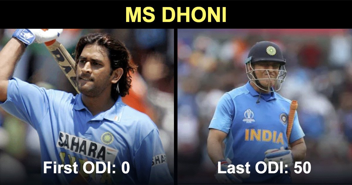 Dhoni To Ganguly, This Is What Cricketers Scored In Their Debut & Last ...