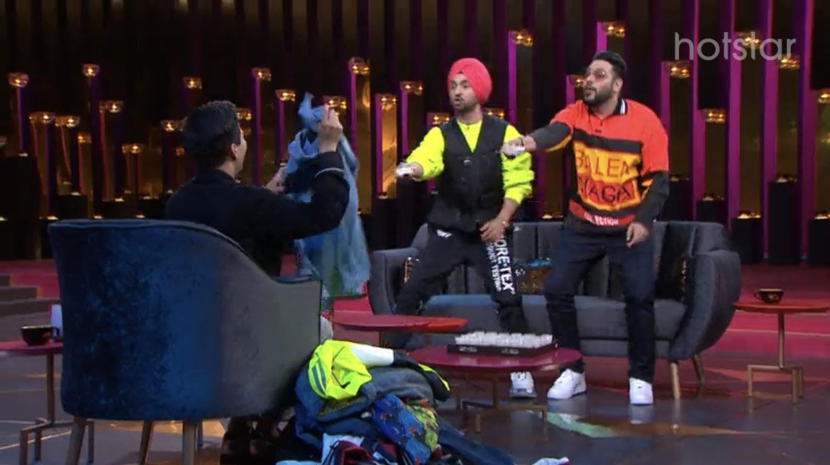 Koffee with karan diljit and badshah watch on sale online