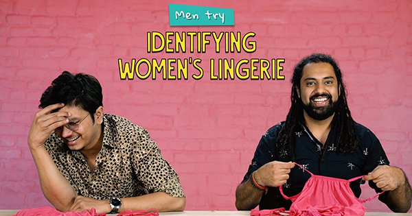 Men Try Identifying Women’s Lingerie