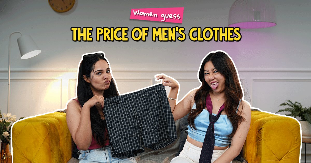 Women Guess The Price Of Men's Clothes