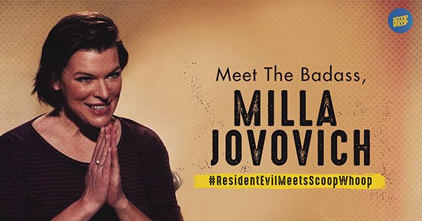 Milla Jovovich in conversation with ScoopWhoop.