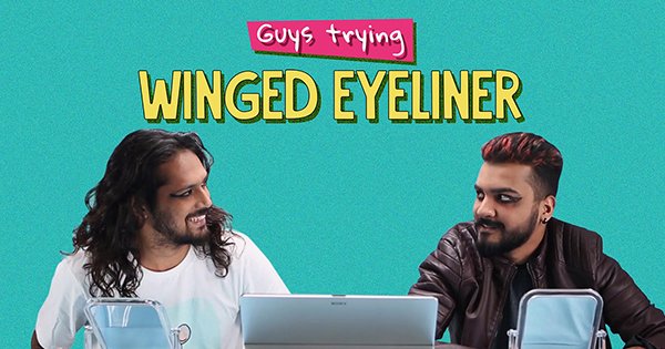 Guys Trying Winged Eyeliner