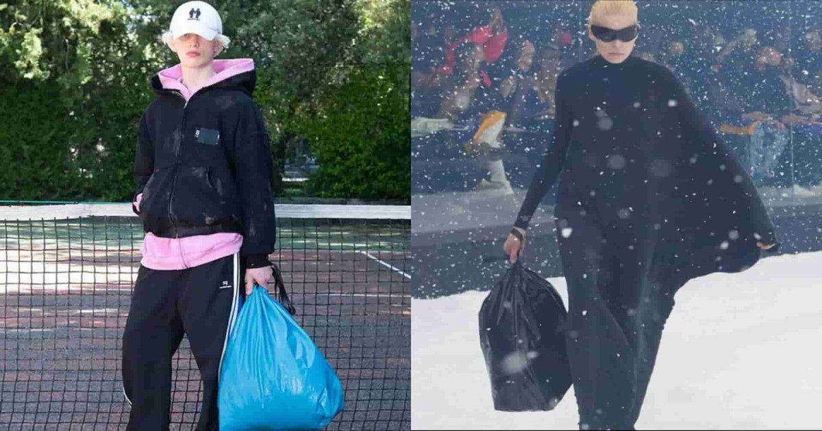 Balenciaga Selling Trash Bags For $1,790 & Calling It A 'Trash Pouch