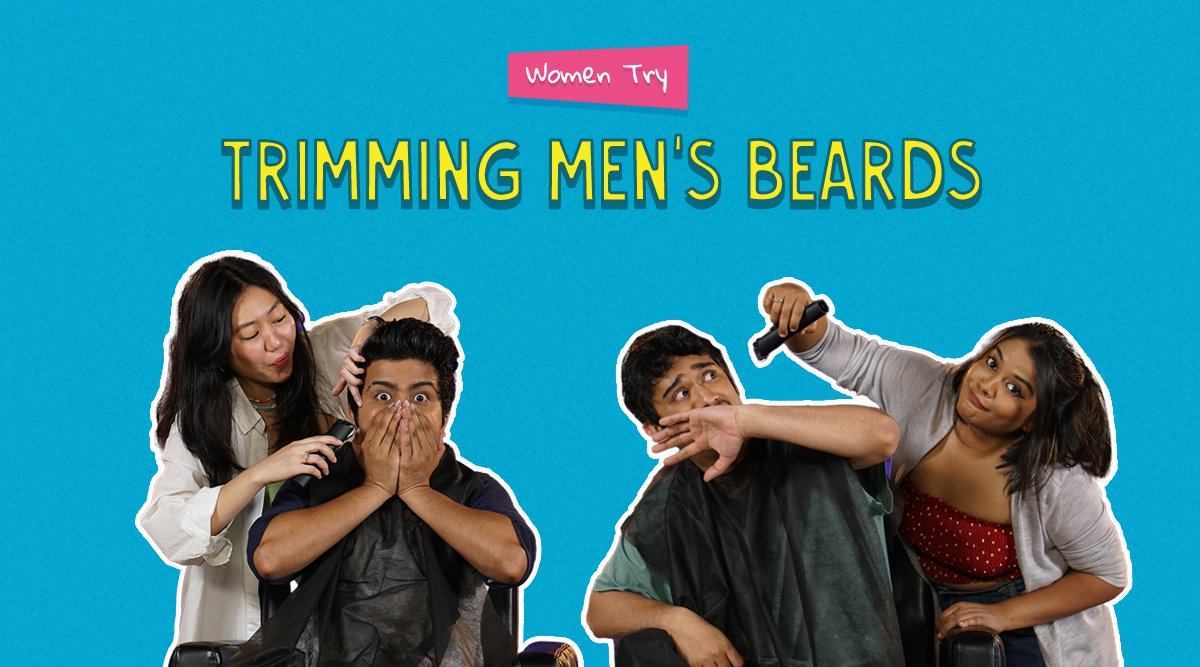 Women Try Trimming Men’s Beard