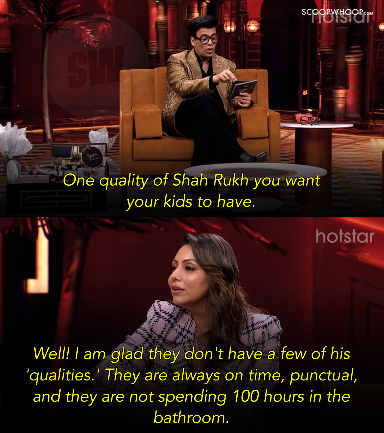 Koffee With Karan SRK Gauri