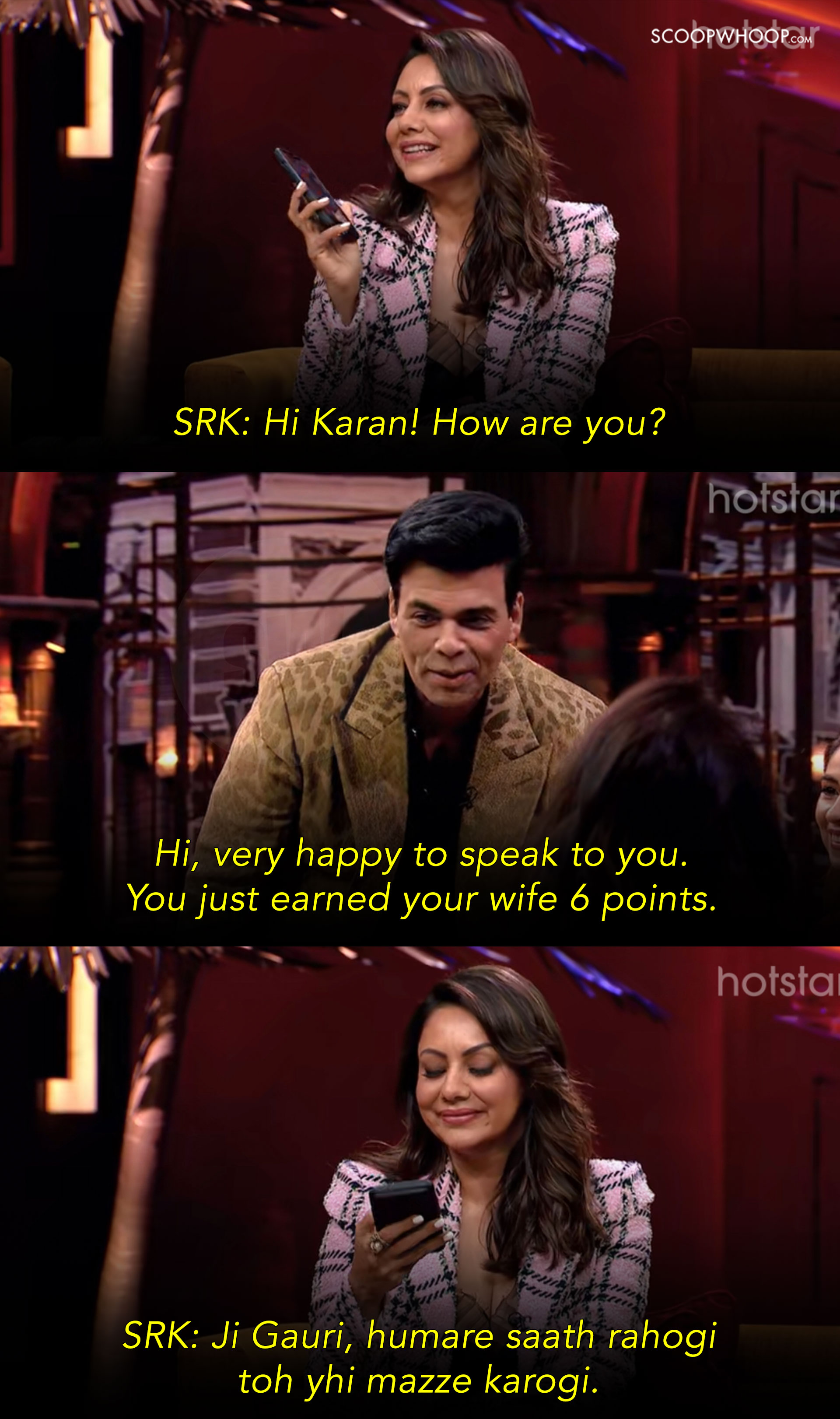 Kwk SRK Gauri Khan