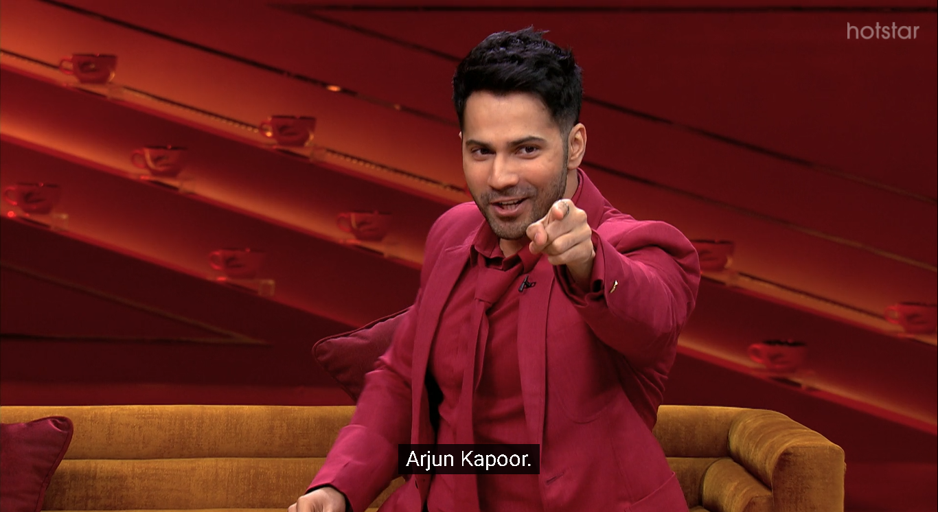 Varun on koffee With Karan