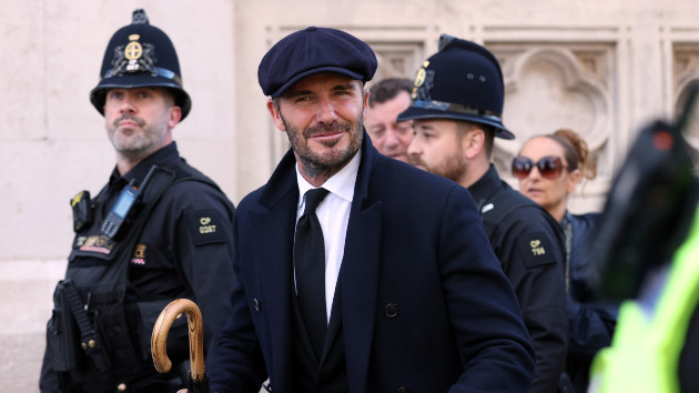 David Beckham waited 12 hours to see the Queen lying in state.