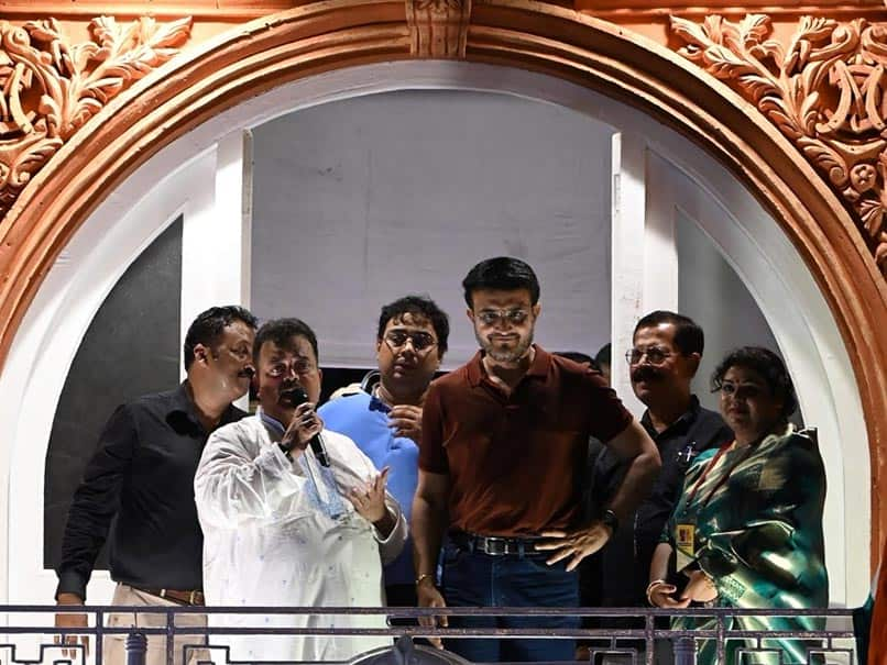 Sourav Ganguly shirtless at Lord’s Cricket Ground Kolkata durga puja pandal