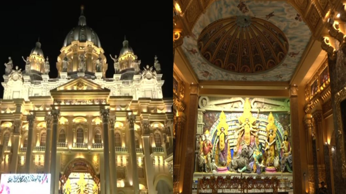 aeshtetic durga pujo pandal