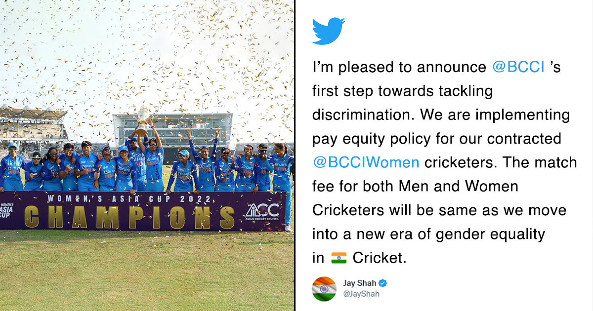 BCCI Announces Equal Match Fee For Women Cricketers