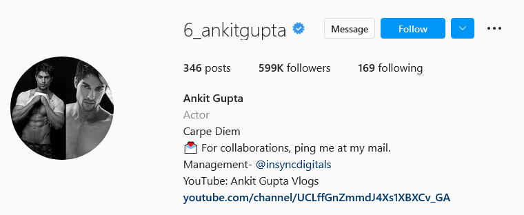 Ankit Gupta Instagram