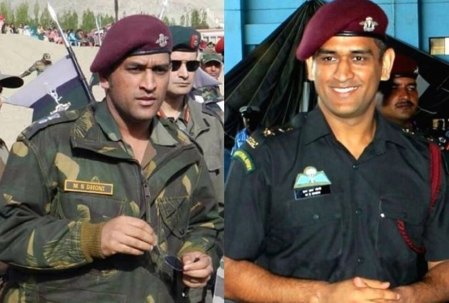 m s dhoni served in Indian army