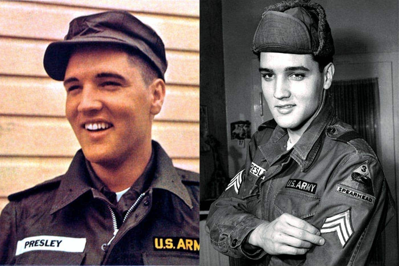 elvis presley military