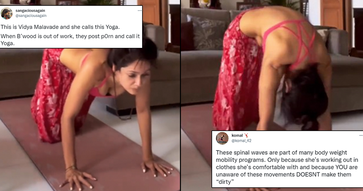 1200px x 630px - Someone Called Vidya Malavade's Yoga Video A 'Porn'