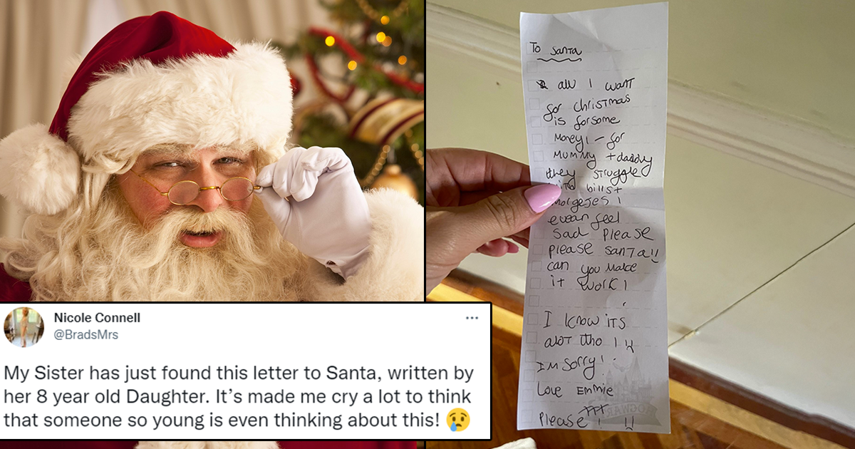 8 Year Old Girl's Letter To Santa Will Bring You To Tears