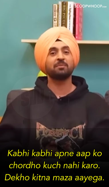 Diljit Dosanjh Loves Doing Nothing During His ‘me Time’ And Honestly We Get It Scoopwhoop