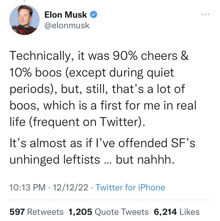 elon musk booed