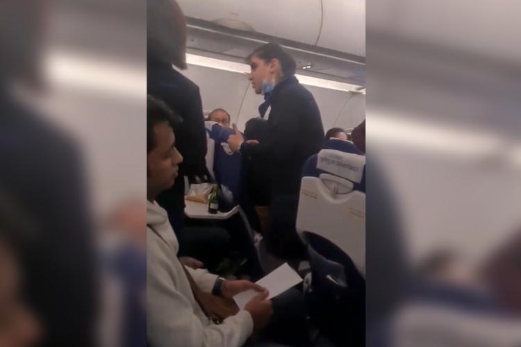 desi passenger calls flight attendant servant