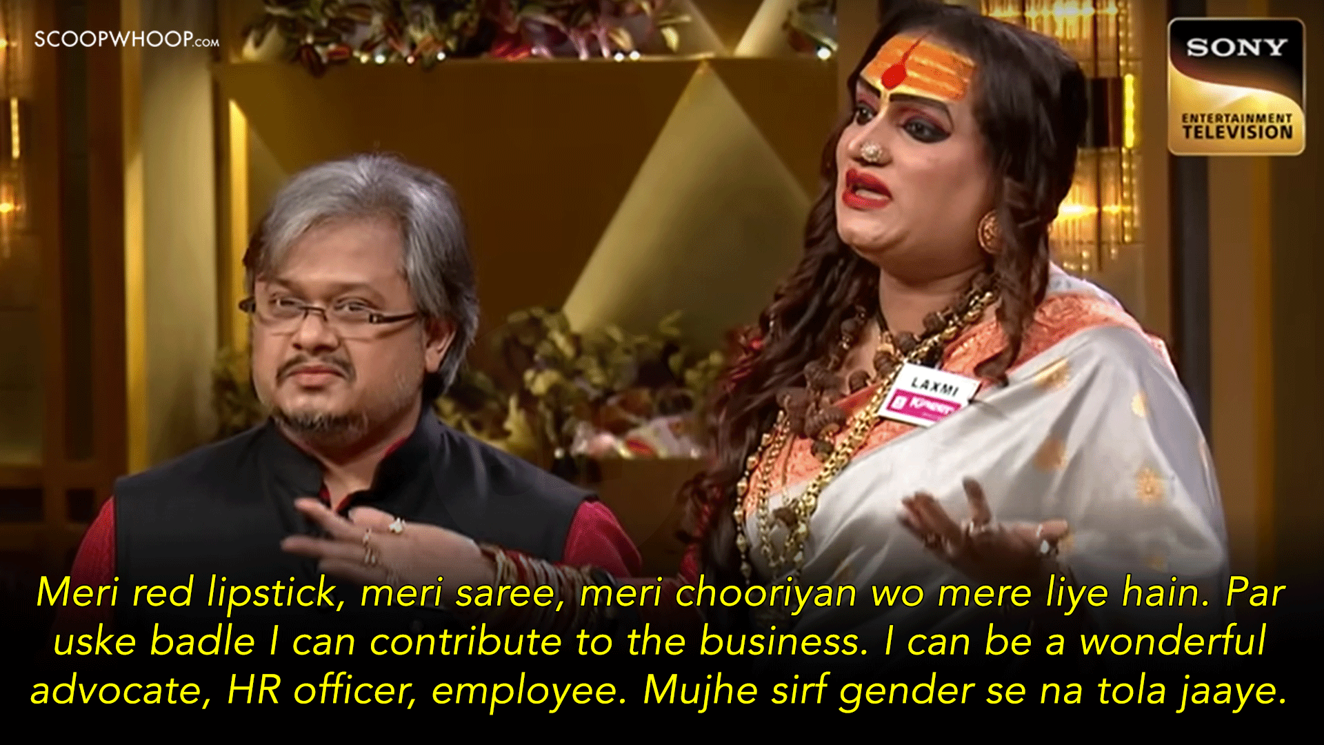 trans-activist Laxmi Narayan Tripathi with associate Manish Jain