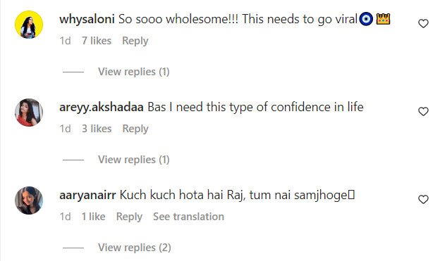 comments on siddhesh's video