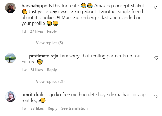 Shakul Gupta's instagram post