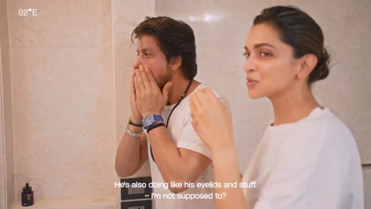 Deepika Teaches SRK Her Skincare Routine, Urges Him to Use