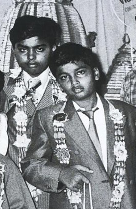 mukesh ambani childhood photo