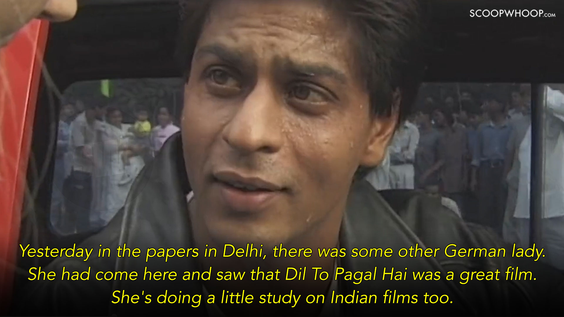 Bollywood actor SRK old clip talking about films