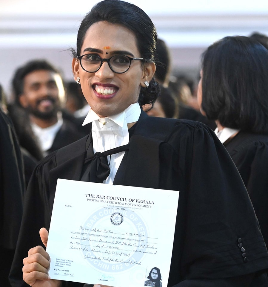 Padma Lakshmi Kerala's first transgender lawyer