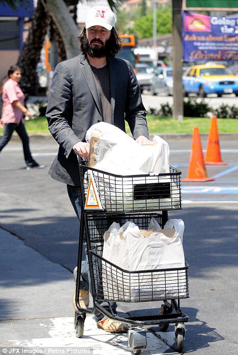 John Wick: Chapter 4 actor keanu reeves grocery shopping