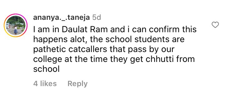 Daulat Ram, Catcalling 