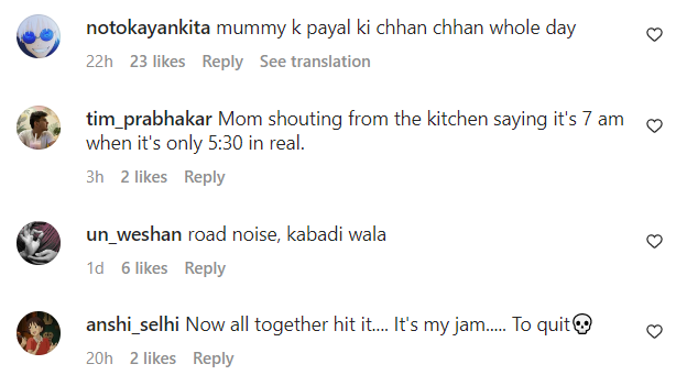 comments on indian household asmr 